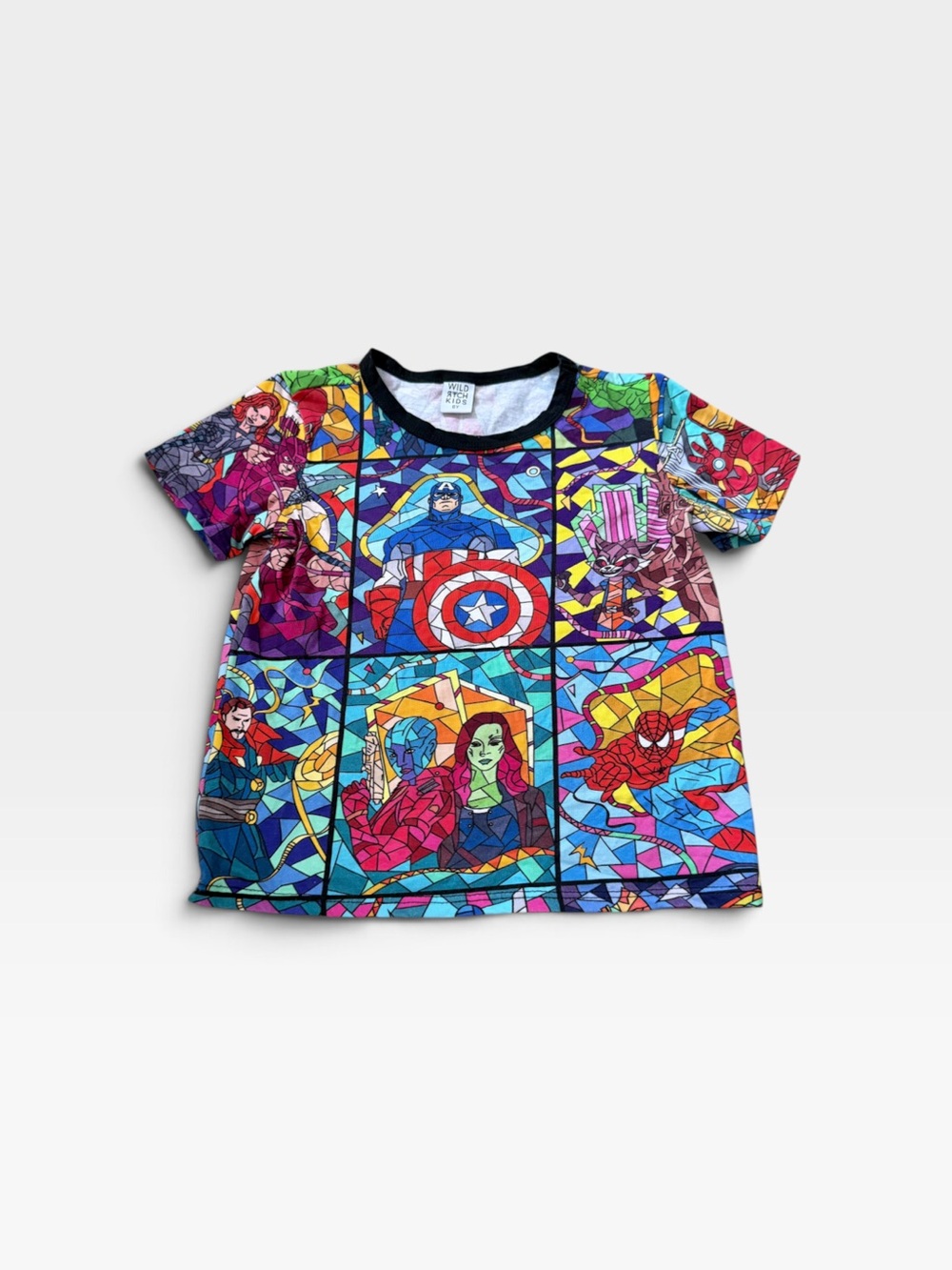 Wild Rich Kids Marvel Stained Glass Tee